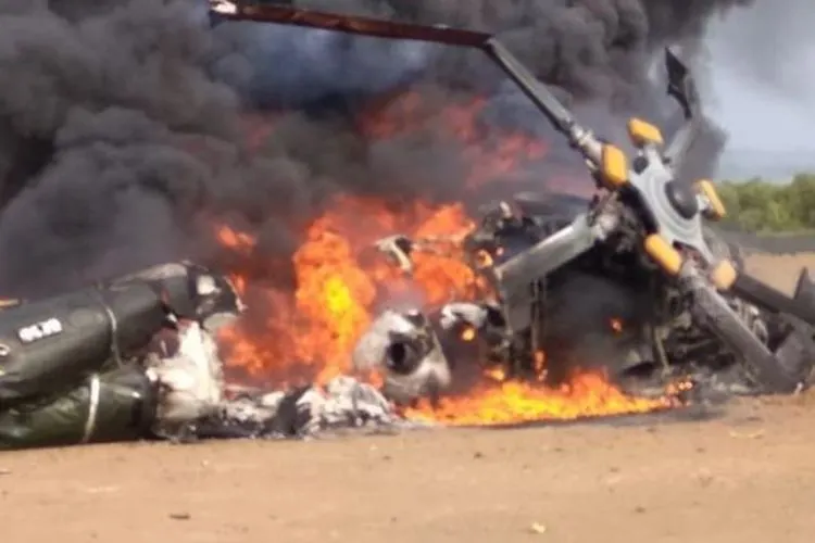 Kecelakaan helikopter milik TNI AD di Kendal Jawa Tengah  (ist)