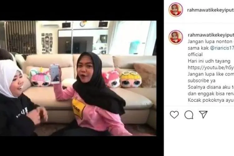 Kekeyi dan youtuber Ria Richis saat berkolaborasi/ instagram