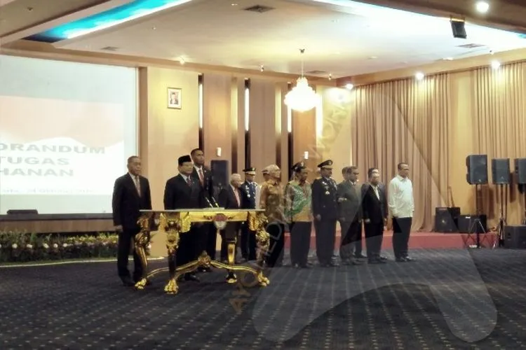 Serah terima jabatan Menteri Pertahanan periode 2019-2024/Ayojakarta.com