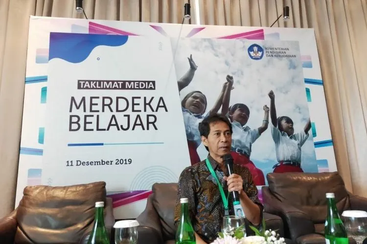 Kepala Badan Penelitian dan Pengembangan Kemendikbud, Totok Suprayitno. (Republika/Inas Widyanuratikah)
