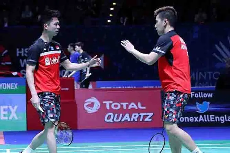 Kevin Sanjaya Sukamuljo dan Marcus Fernaldi Gideon/Dok. Badminton Indonesia