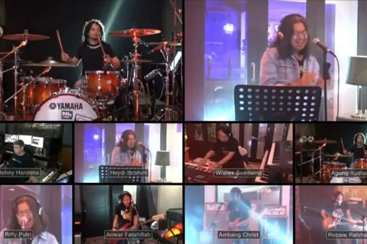 Konser 7 Ruang Powerslaves secara virtual, Minggu (5/7/2020). (ist)