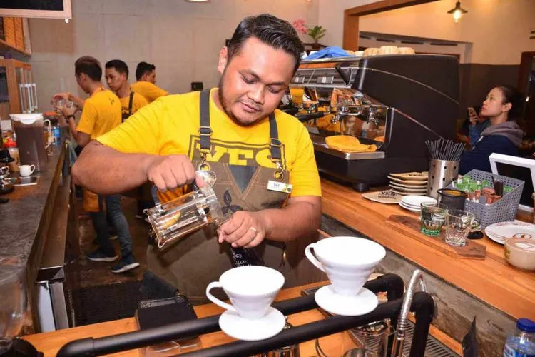 Ilustrasi barista (Dok. Ayobandung.com)