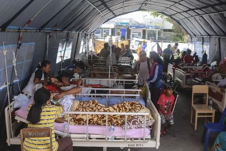 Ilustrasi - korban gempa Maluku/Antara Foto
