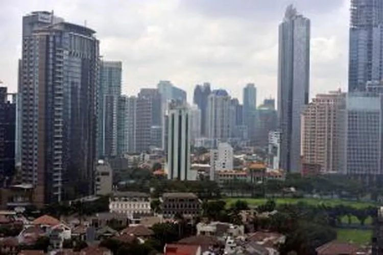 Ilustrasi - kawasan perkantoran di Kuningan, Setiabudi, yang masuk ke kawasan bisnis Segitiga Emas (Sudirman-Thamrin-Kuningan) di Jakarta. (Kompas/Iwan Setiyawan)