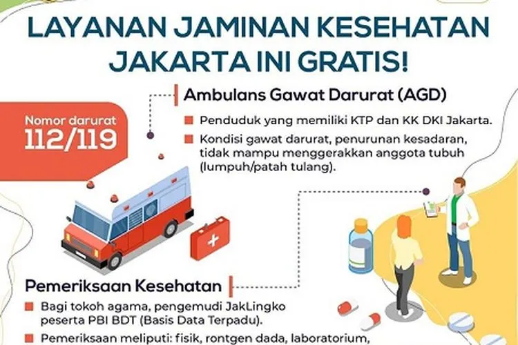 : Layanan jaminan kesehatan gratis/dok: Instagram @dkijakarta