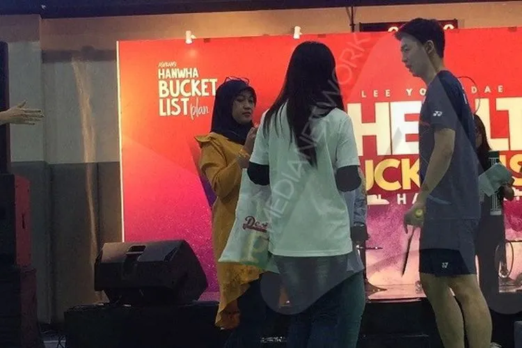 Prince of Badminton Korea Lee Yong-dae mengajak fans di Indonesia bertanding (Ayojakarta.com/Istihanah Soejoethi)