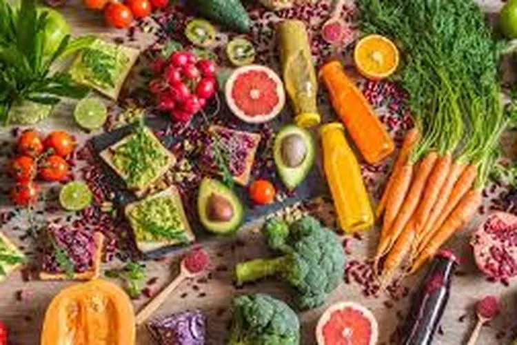 Ilustrasi makanan sehat dan bergizi