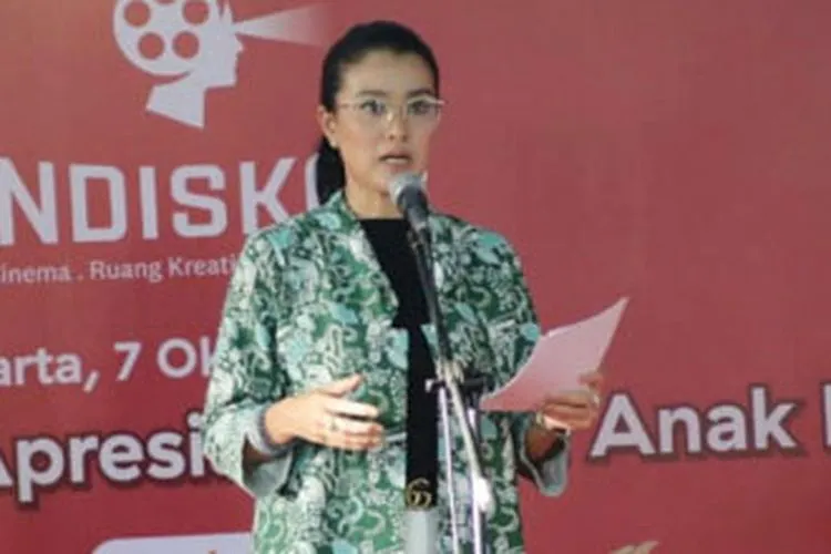 Marcella Zalianty dalam peluncuran Bioskop Indiskop/Beritajakarta.id