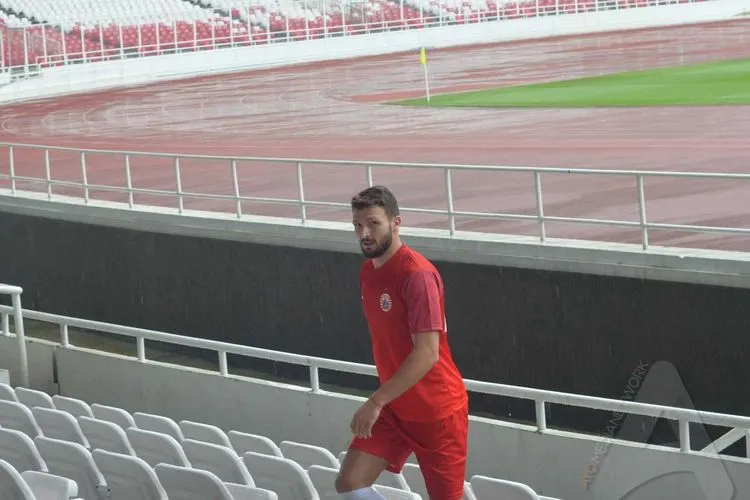 Pemain Persija Jakarta asal Italia, Marco Motta. (Ayojakarta.com/Hendy Dinata)