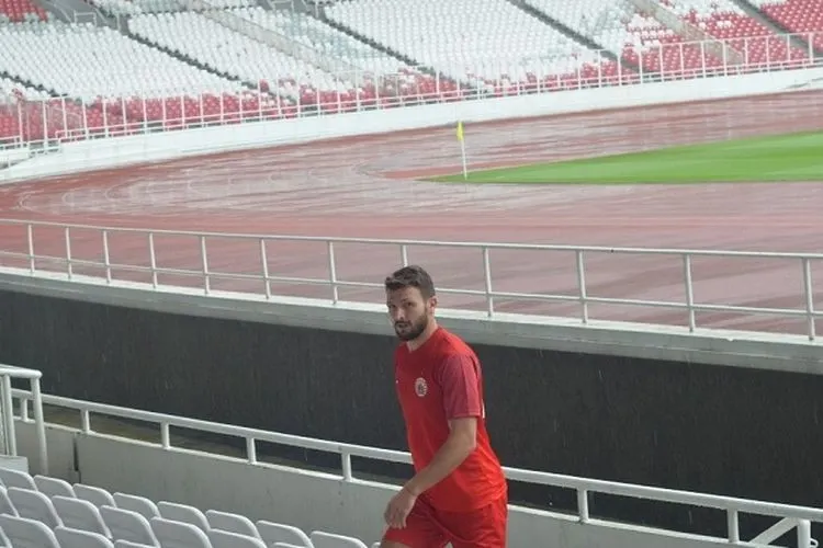 Pemain Persija asal Italia,  Marco Motta. (Ayojakarta.com/Hendy Dinata)