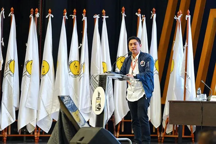 Ketua Umum BPP HIPMI 2019-2022 terpilih, Mardani H. Maming di acara Munas yang diselenggarakan pada tanggal 16-17 September 2019 di The Sultan Hotel Jakarta/Media HIPMI.