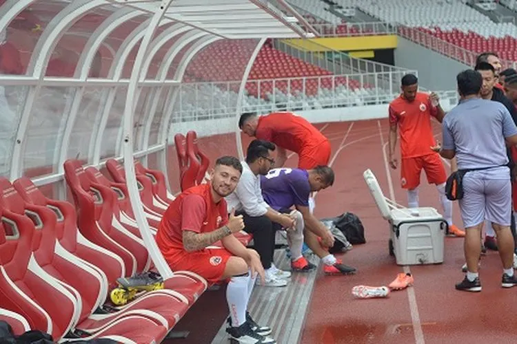 Pemain asing Persija Jakarta, Marc Klok. (Ayojakarta.com/Hendy Dinata)