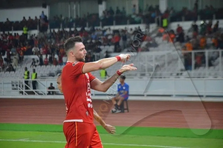Penyerang Persija Jakarta, Marko Simic (Ayojakarta.com/Hendy Dinata)