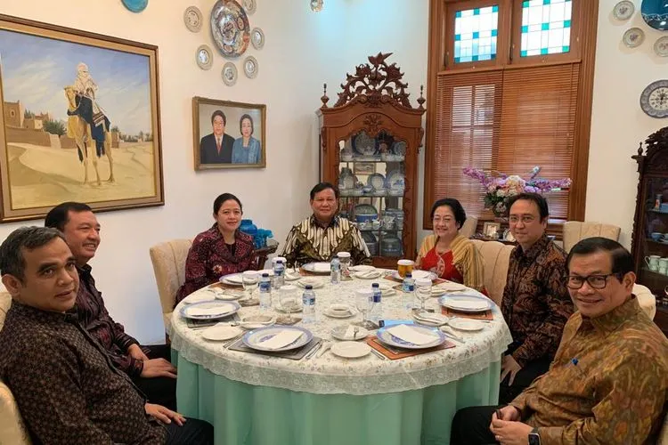 Suasana makan siang Prabowo dan Megawati (Dok.PDIP)