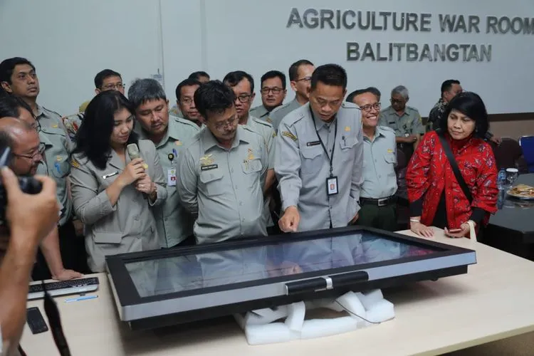 Menteri Pertanian, Syahrul Yasin Limpo saat menghadiri Hari Tanah Sedunia di Balai Besar Sumber Daya Lahan Pertanian (BBSDLP), Cimanggu, Bogor, Jawa Barat (Humas Kementan)
