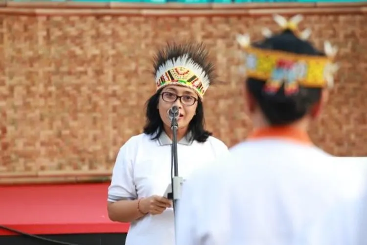 Menteri PPPA I Gusti Ayu Bintang Darmawati. (Suara.com/Vessy Frizona)