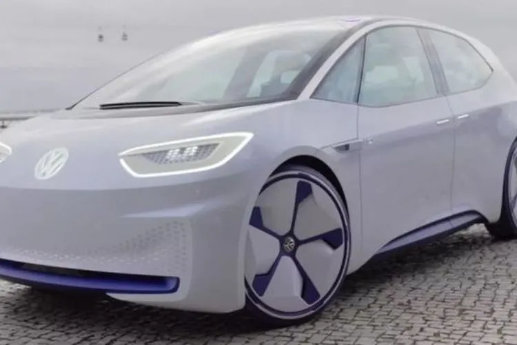 Ilustrasi mobil listrik VW [Telegraph].