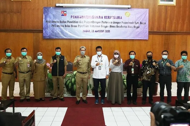 Pemerintah Kota Bogor melakukan MoU dengan Badan Penelitian dan Pengembangan Pertanian (Balitbangtan) Kementerian Pertanian. (dok)