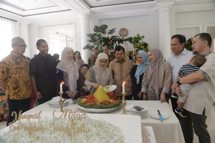 Perayaan ulang tahun ke-77 Mufidah Jusuf Kalla di Jakarta, Rabu (12/2/2020) (Tim Media JK)