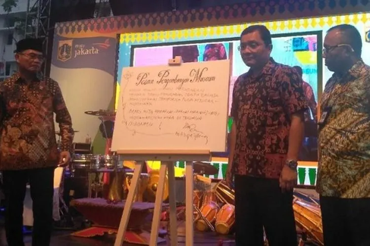 Mendikbud Muhadjir Effendy dalam Peringatan Hari Museum Indonesia 2019 di Kota Tua Batavia/Detik