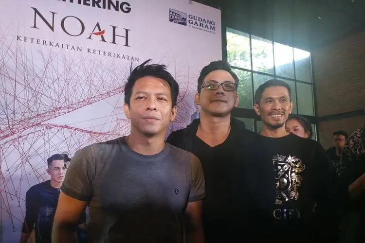 Noah Band saat memperkenalkan album baru bertajuk Keterkaitan Keterikatan, di Jakarta. (Antara)