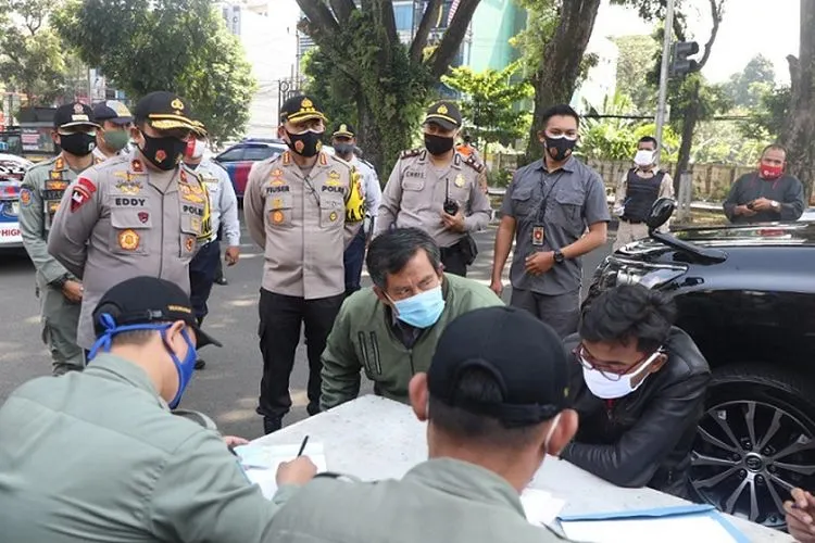 Para pelanggar protokol kesehatan di Kota Bogor dalam gelaran Operasi Yustisi / dok