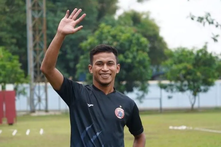 Osvaldo Haay bergabung dalam latihan Persija Jakarta di lapangan PS AU, Halim Perdanakusuma, Rabu (2/9/2020). (dok. Persija)