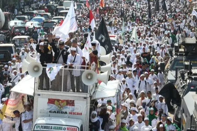 Massa PA 212 di Jakarta pada Juli 2018 (JPNN/Ricardo)