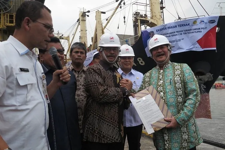 Pelepasan ekspor pakan ternak ke Filipina (utara.jakarta.go.id)