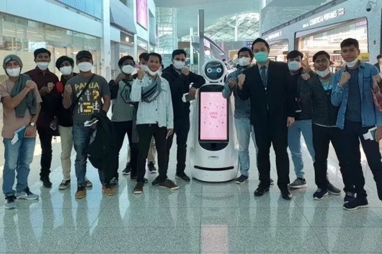 14 ABK WNI yang dipulangkan dari Busan, Korea Selatan.