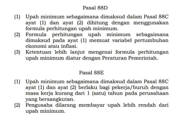 Upah minimum menjadi salah satu pasal yang mendapat penolakan dalam Omnibus Law Undang-Undang Cipta Kerja (UU Ciptaker). (dok)