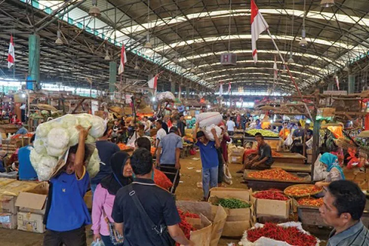 Pasar induk Kramat Jati, Jakarta Timur (IO/Yoga Agusta)