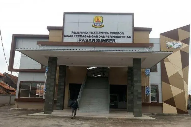 Pasar Sumber Kabupaten Cirebon, Jawa Barat (Tribun Jabar/Siti Masithoh)