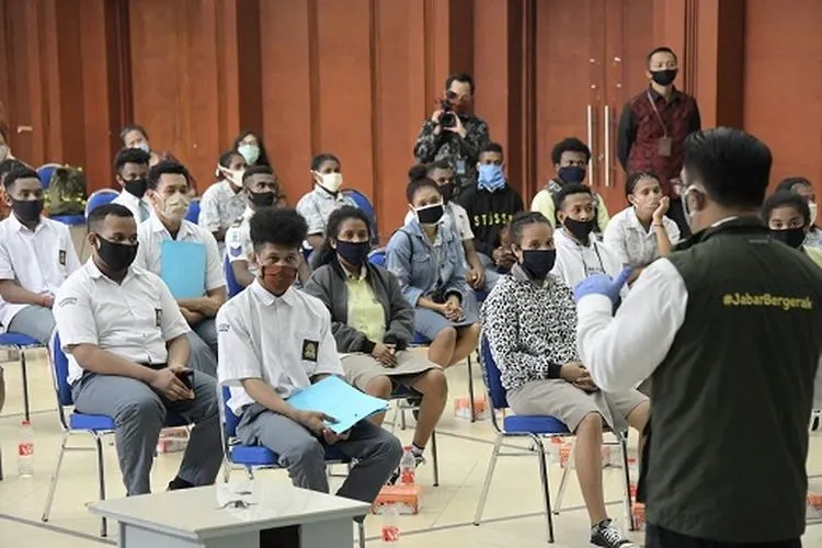 90 pelajar asal Papua di Jabar jalani tes swab. (dok Humas Pemprov Jabar)
