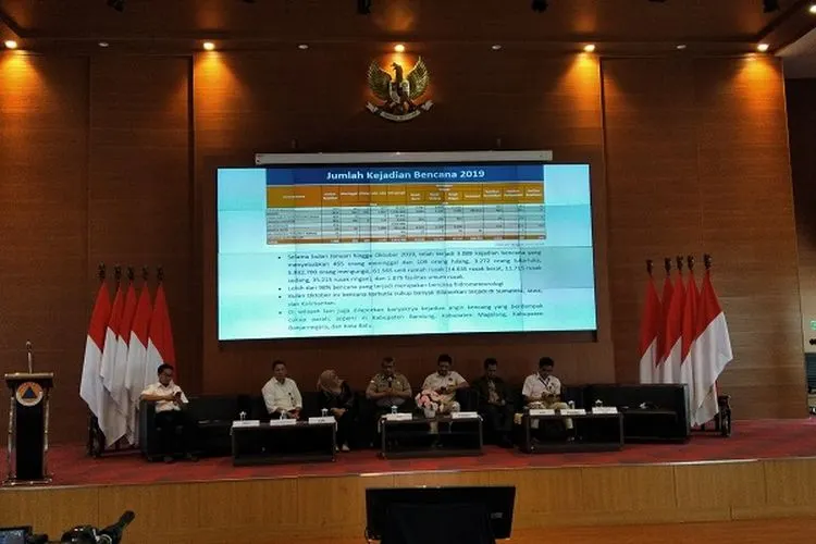 Pemaparan peta bencana Indonesia tahun 2019/Ayojakarta.com-Dhika Alam Noor