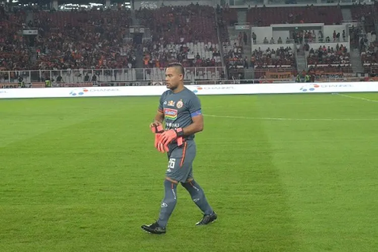 Penjaga gawang Persija Jakarta, Andritany Ardhiyasa (Ayojakarta.com/Hendy Dinata)