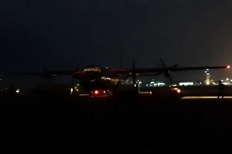 Pesawat TNI yang akan terbang untuk tugas modifikasi cuaca di Sumatera/Puspen TNI