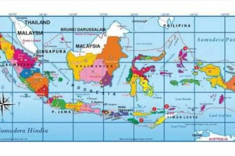 Peta negara kepulauan Indonesia