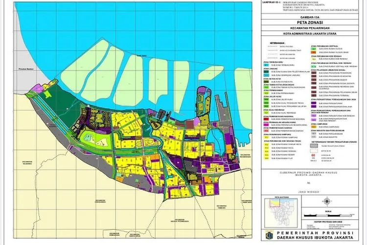 Peta zonasi  terkait revisi Rencana Detail Tata Ruang reklamasi Ancol/dok: Humas Fraksi PAN