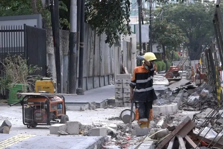 Trotoar Cikini (Antara)