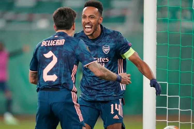 Arsenal petik kemenangan pada laga perdana Liga Europa 2020/2021 atas tim asal Austria Rapid Vienna, Jumat (23/10/2020) dini hari WIB /foto: Bein Sports