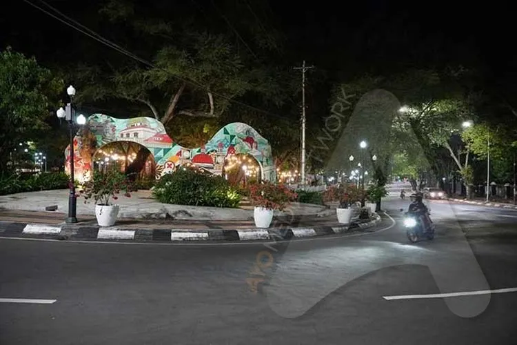 Salah satu sudut Kota Semarang yang menerapkan Pembatasan Kegiatan Masyarakat (PKM) Non-PSBB. (Ayosemarang.com/Kemmy Wijaya)
