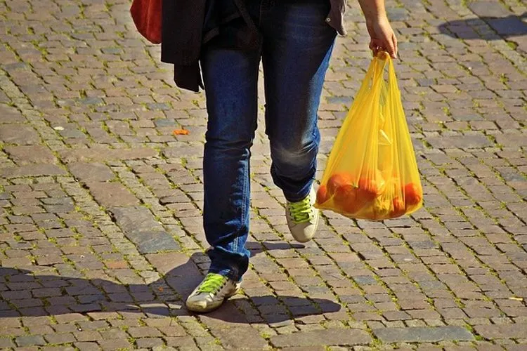 Ilustrasi kantong belanja plastik. (pixabay.com)