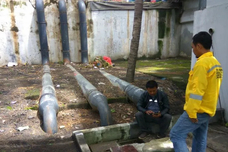 Pompa Underpass Dukuh Atas (Kompas.com/Iwan Supriyatna)