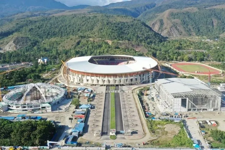 Proyek Pembangunan Venue PON Papua. (Dok. PUPR)