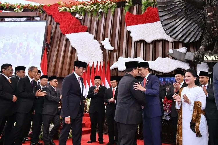 Prabowo Subianto dan Sandiaga Uno ucapkan selamat kepada Jokowi-Maruf/Biro Pers Sekretariat Presiden
