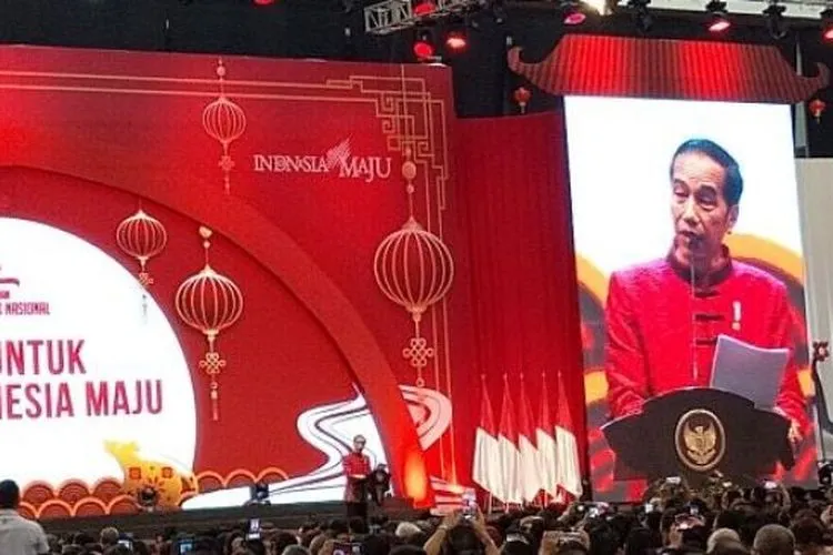 Presiden Joko Widodo di Perayaan Imlek Nasional 2020, Tangerang Selatan (Suara.com/Umay Saleh)