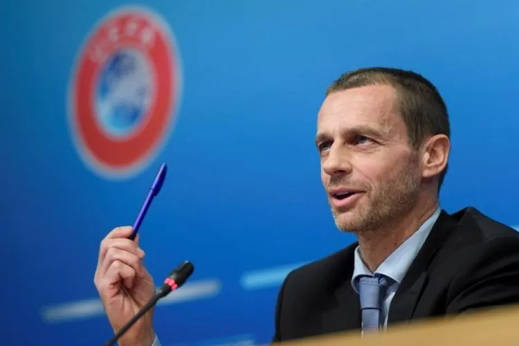 Presiden UEFA Aleksander Ceferin  Foto: EPA/MARTIAL TREZZINI
