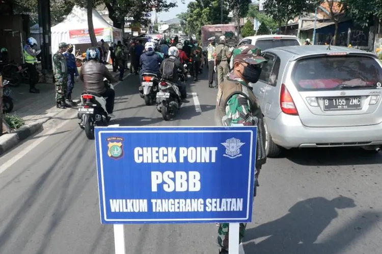 Sebagai ilustrasi pelaksanaan PSBB di Tangerang Selatan. (Suara.com)